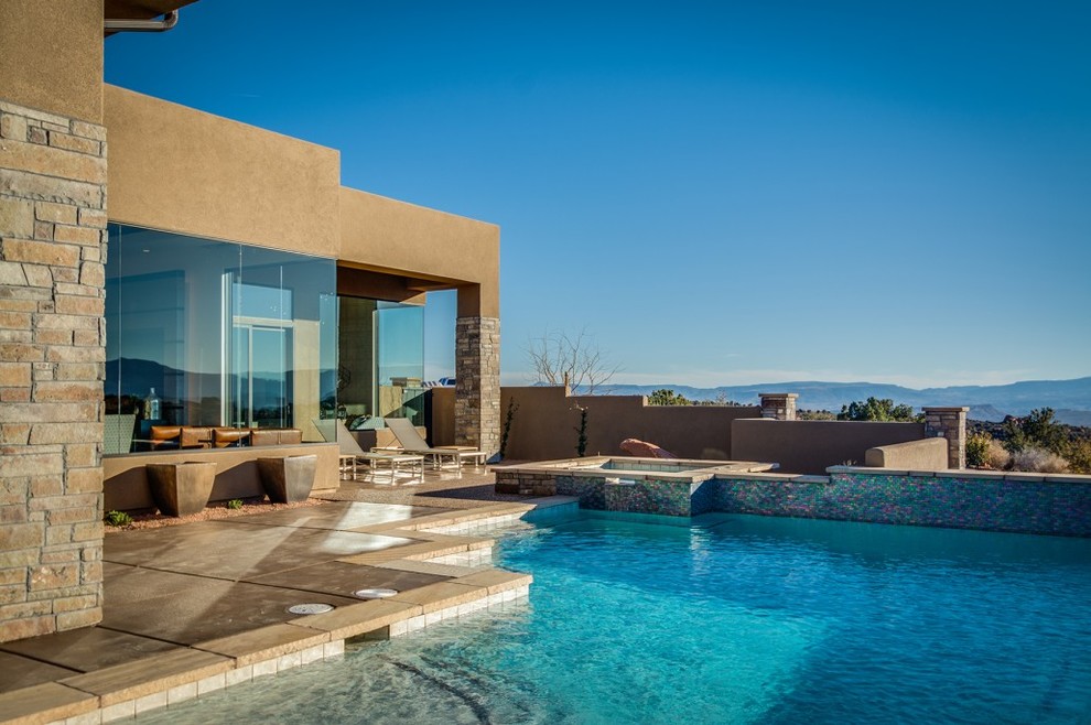 2016 St. George Utah Parade of Homes - Contemporary - Pool ...