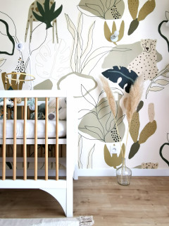 Fotos de habitaciones de bebe Disenos de habitaciones de bebe exoticas de tamano medio Octubre 2024 Houzz ES