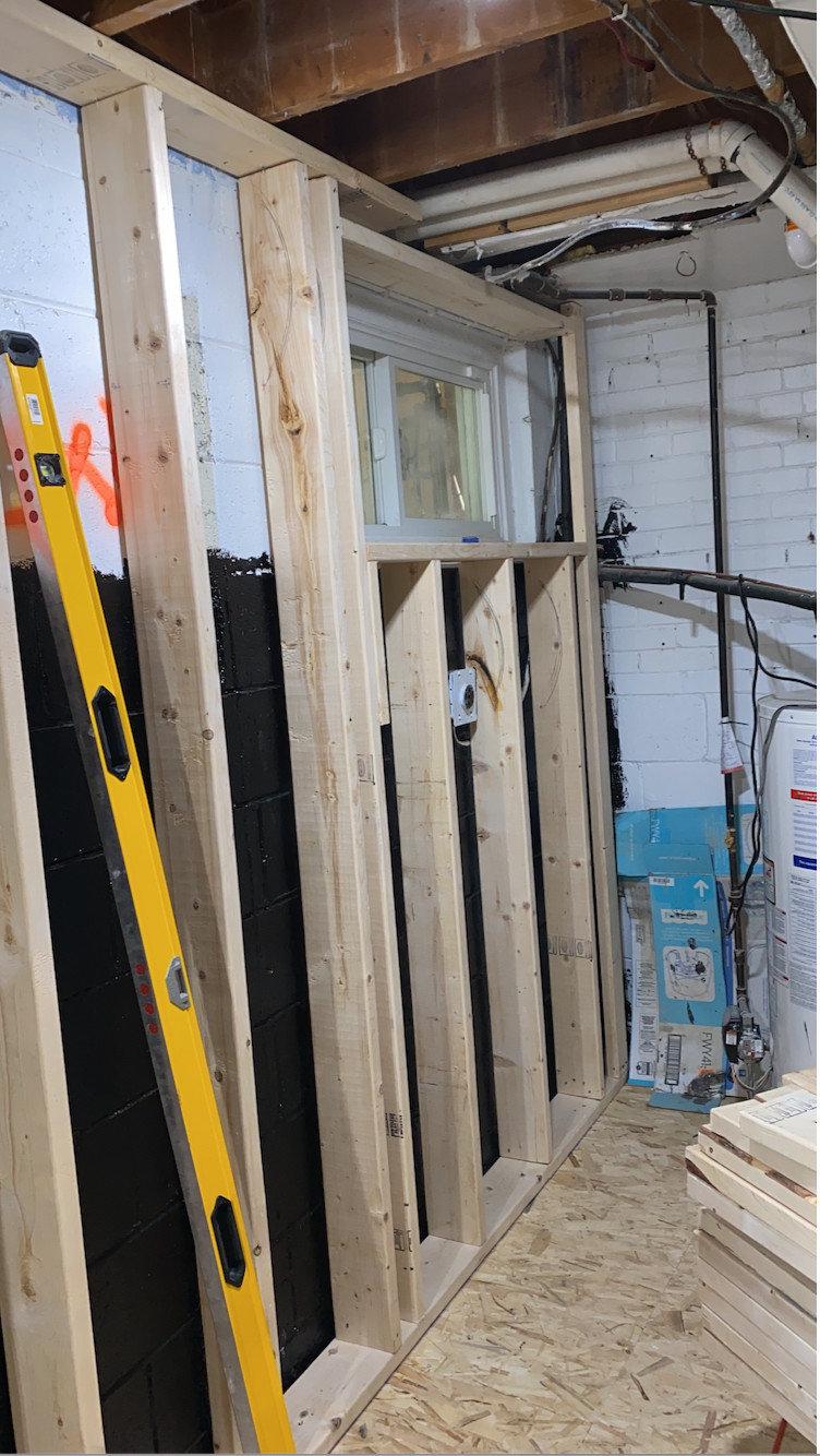 Residential Basement Framing (Building Walls)