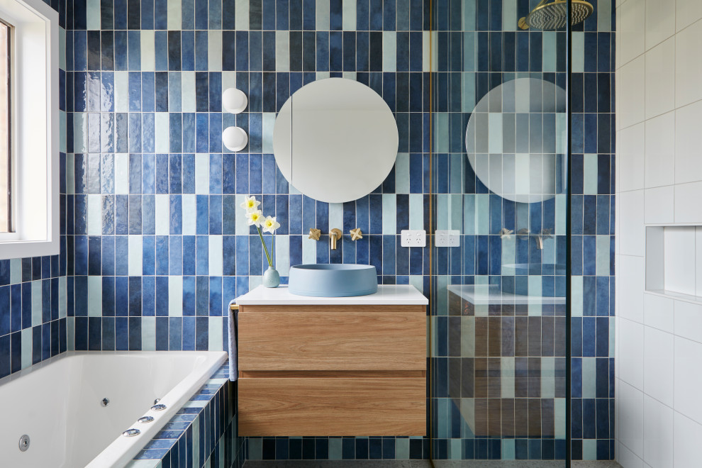 Miller Bathroom Contemporary Bathroom Other by Britt White Studio Houzz