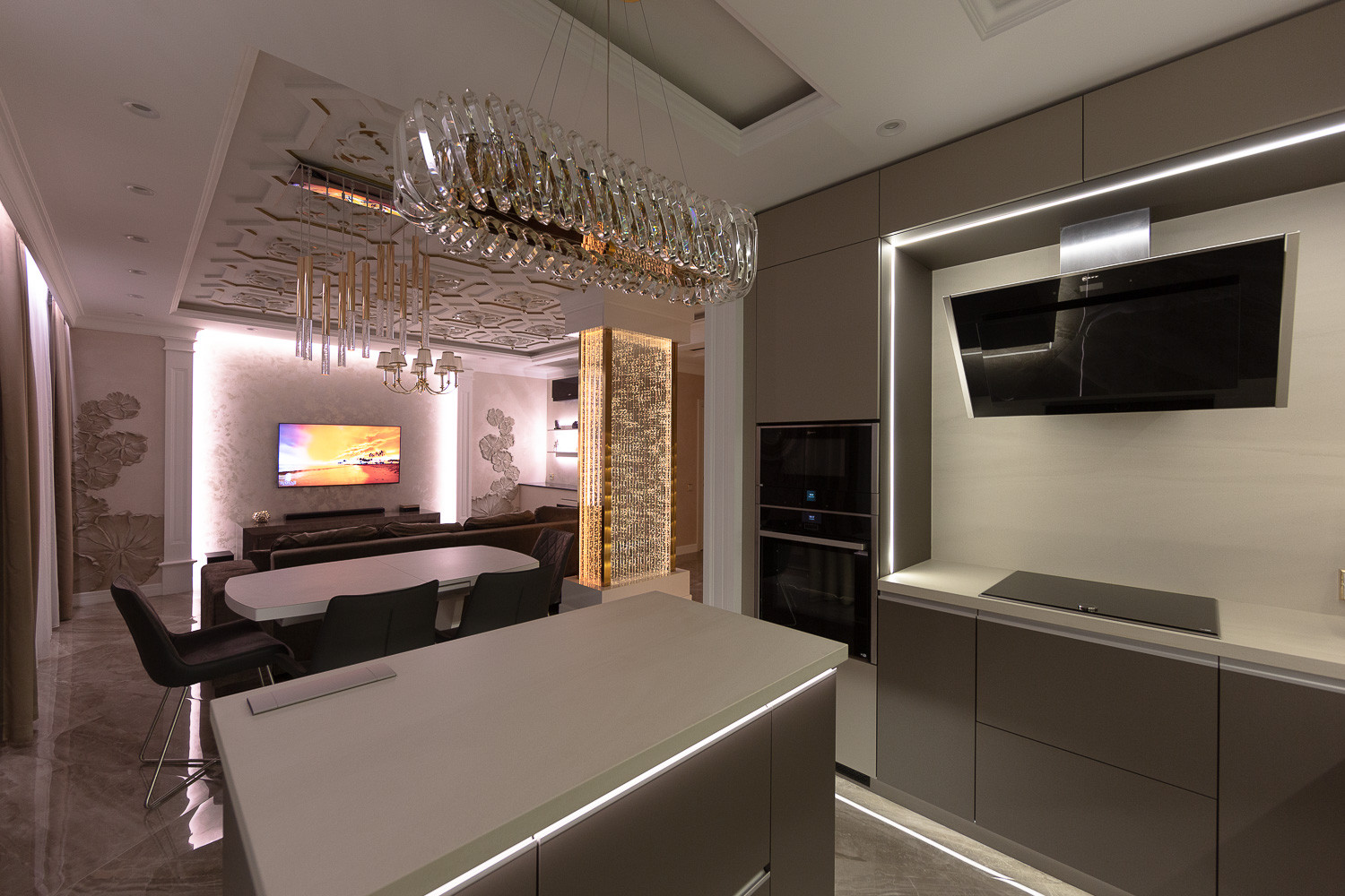 Реализованный проект - фото. Пентхаус "Гермес" ЖК "Цветной Бульвар"