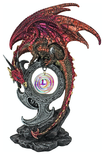 Carnelian The Wind Serpent Dragon Statue