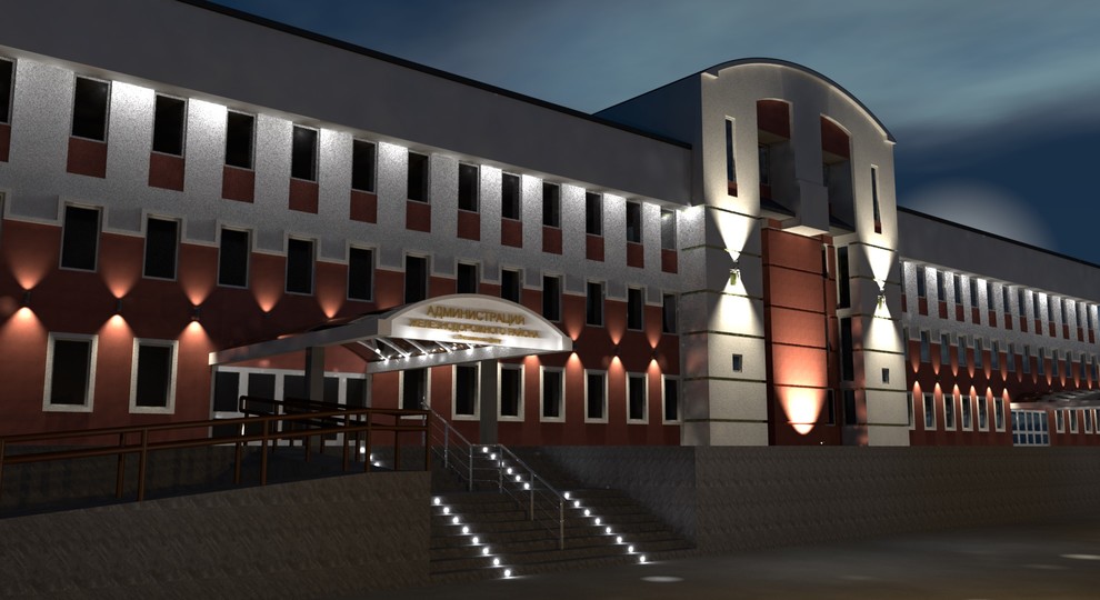 Редизайн фасада здания Администрации Железнодорожного р-на