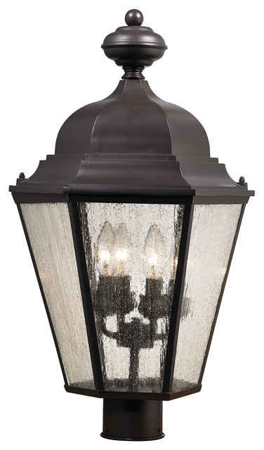 Cornerstone Cotswold 4 Light Exterior Post Lamp Oil Rubbed Bronze Cornerstone Cotswold 4 Light Exterior Post Lamp Oil Rubbed Bronze Traditional Lights By Zeckos