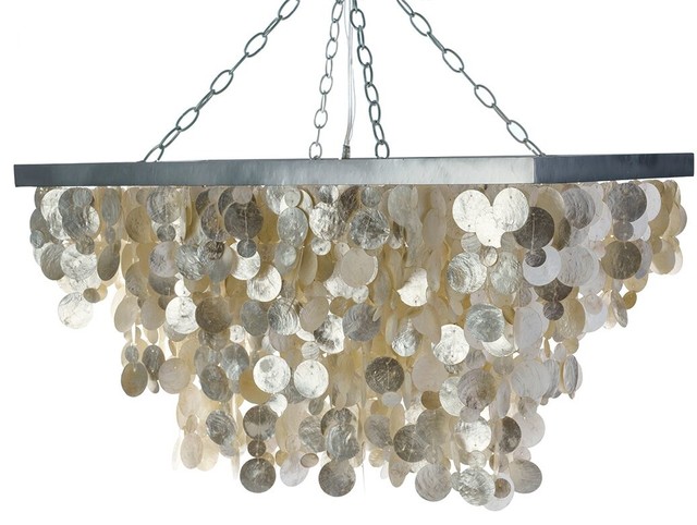 Rectangular Capiz Seashell Rain Drop Pendant Lamp Champagne Beach Rectangular Capiz Seashell Rain Drop Pendant Lamp Champagne