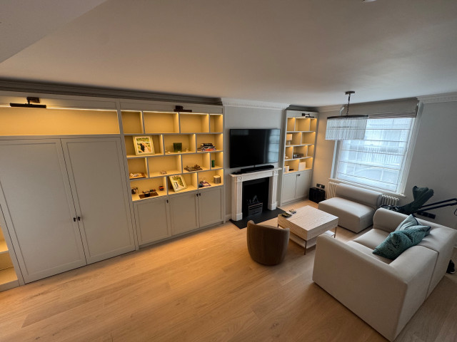 Warm Terraced House traditional-living-room
