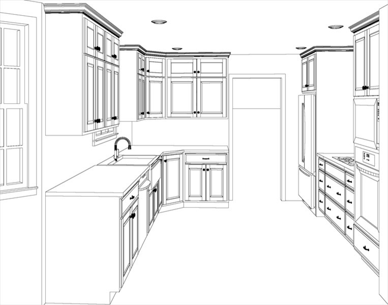 Inspiration for a large rustic light wood floor eat-in kitchen remodel with a farmhouse sink, light wood cabinets, granite countertops, beige backsplash, glass tile backsplash, stainless steel appliances and beige countertops