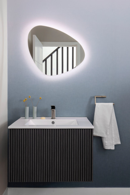 Solstice House contemporary-powder-room
