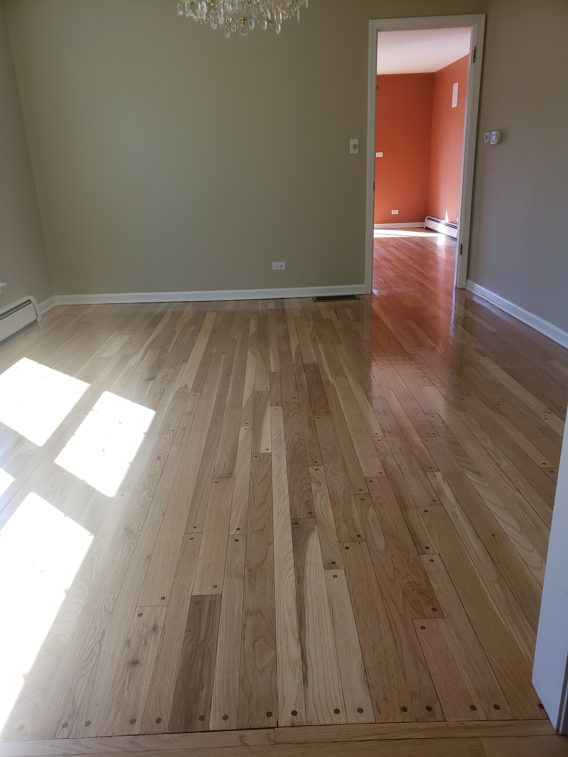 Deerfield,  red and white oak , Bona Seal applied finished with Bona Traffic Hd