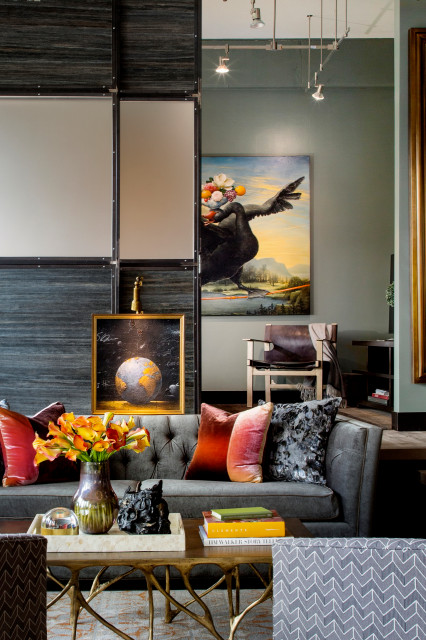 Living Room industriell-vardagsrum
