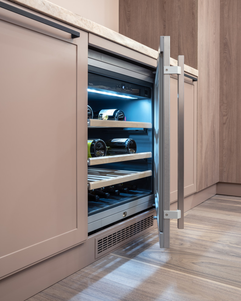 Кухня в нежных оттенках