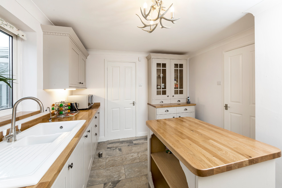 Design ideas for a transitional kitchen in Essex.