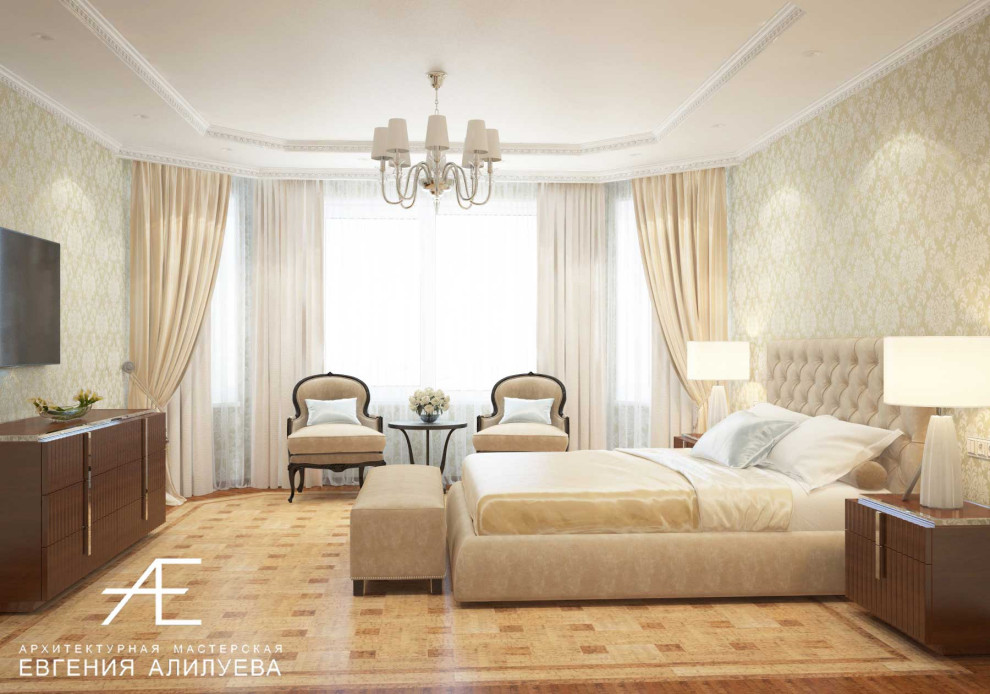 Спальня в доме в пос. Сосновка