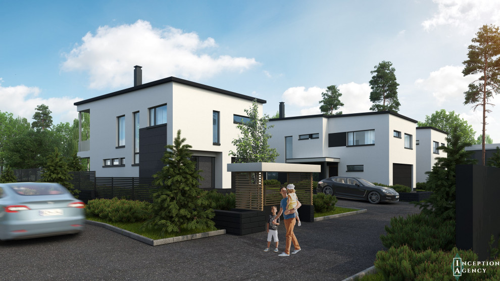 Modern villas in Espoo, Finland