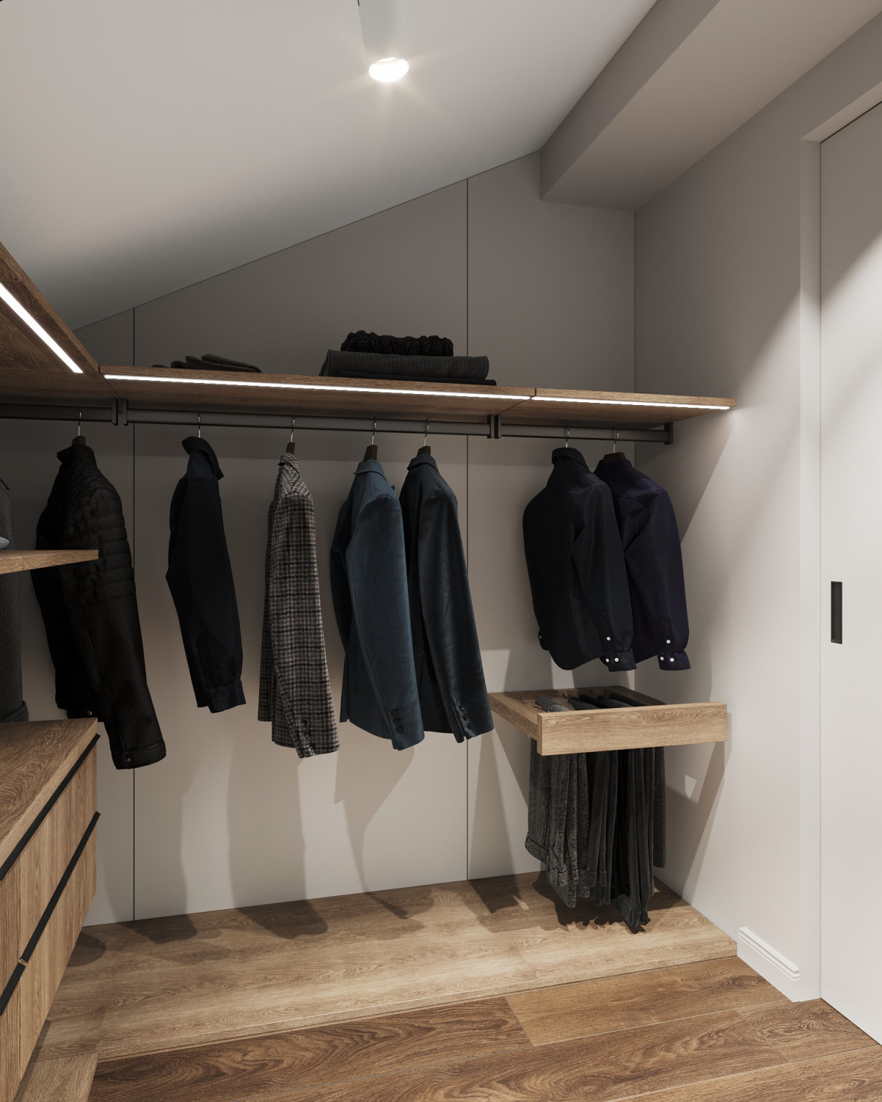 Дом 268м2. Гардеробная