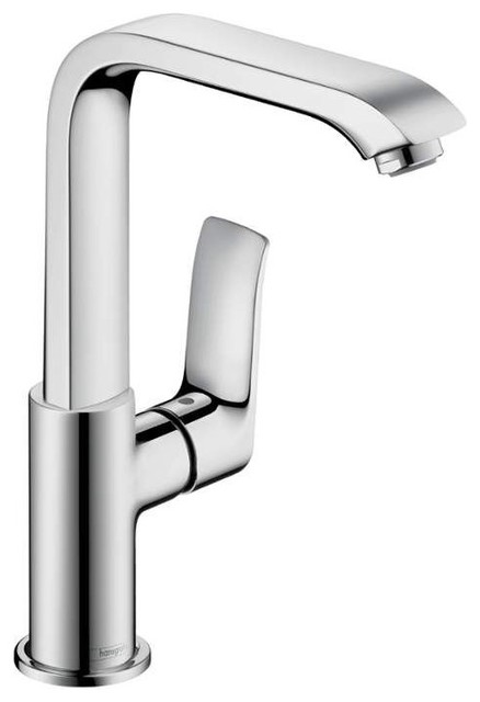 Hansgrohe Metris Single Hole Bathroom Faucet With Side Lever