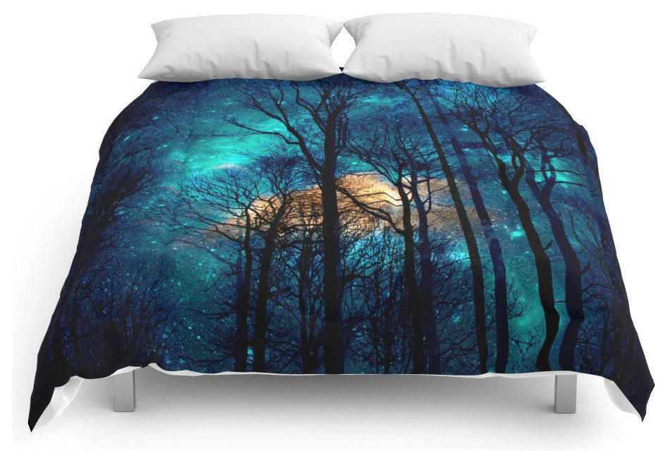 Society6 Starry Night Comforter Contemporary Comforters And