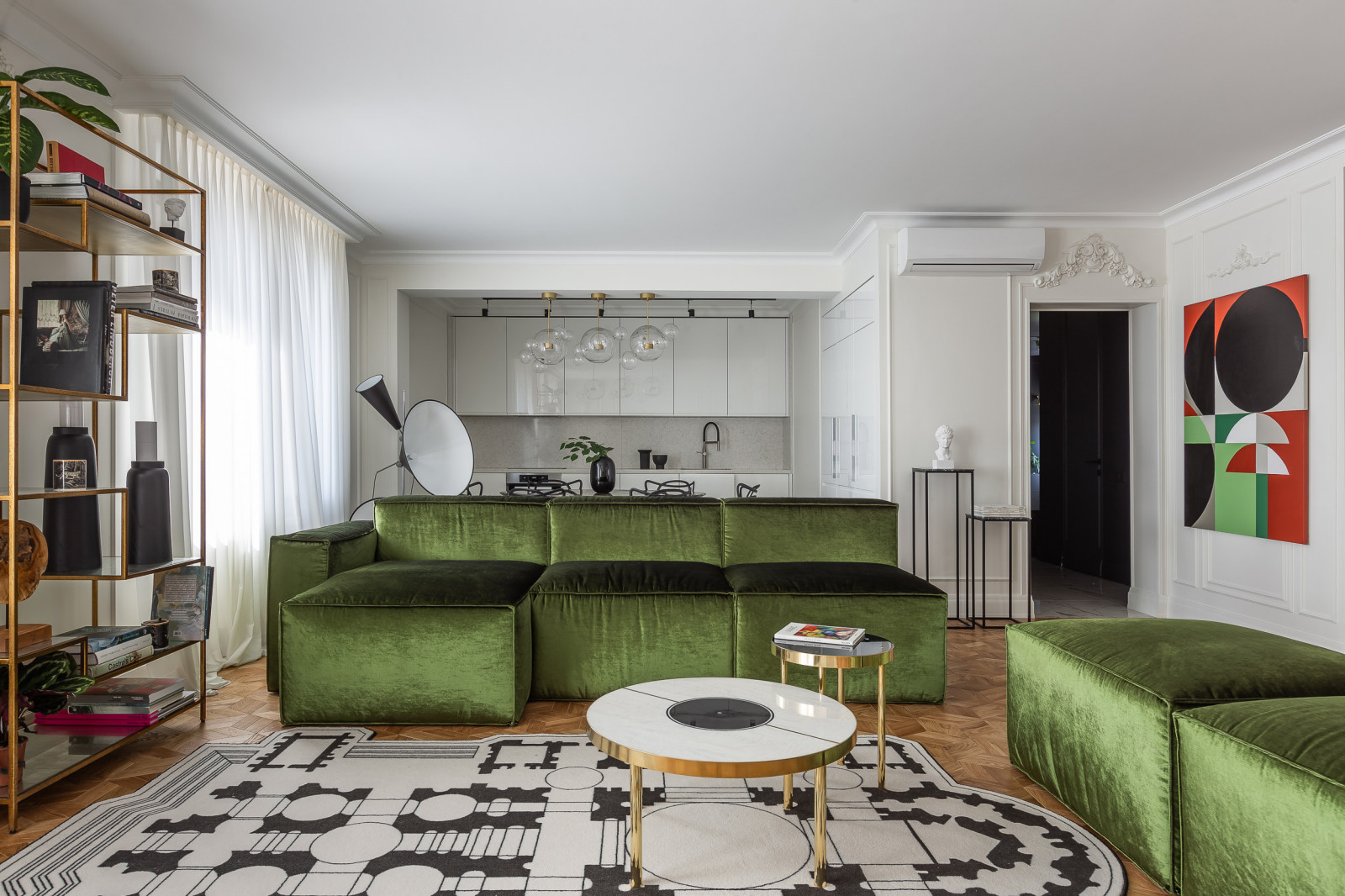 Яркая квартира для большой семьи