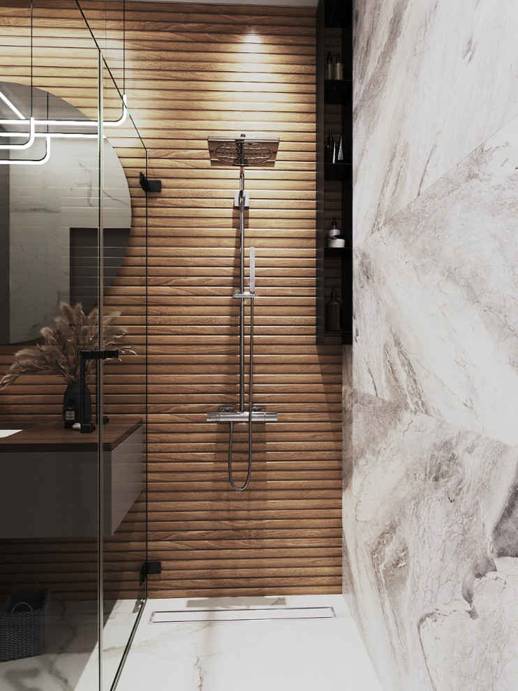 Варианты санузла в частном доме при гостевой спальне