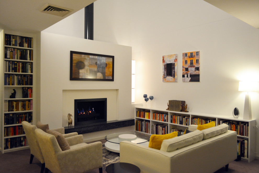 Photo of a contemporary living room in Sydney.