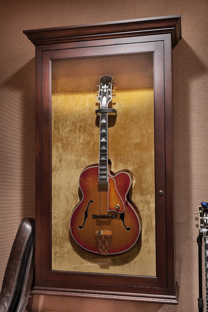 Guitar display cabinet - Traditional - Family Room 