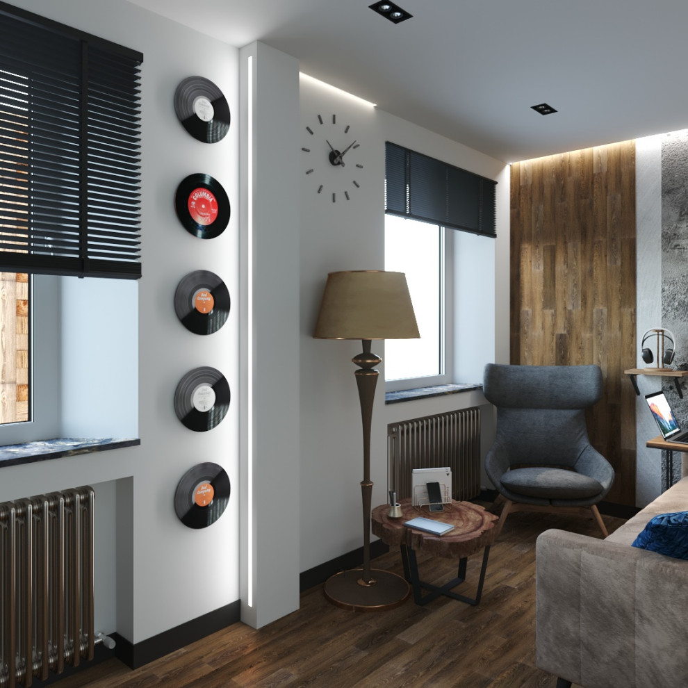 Проект комнаты для отдыха в центре города Екатеринбурга