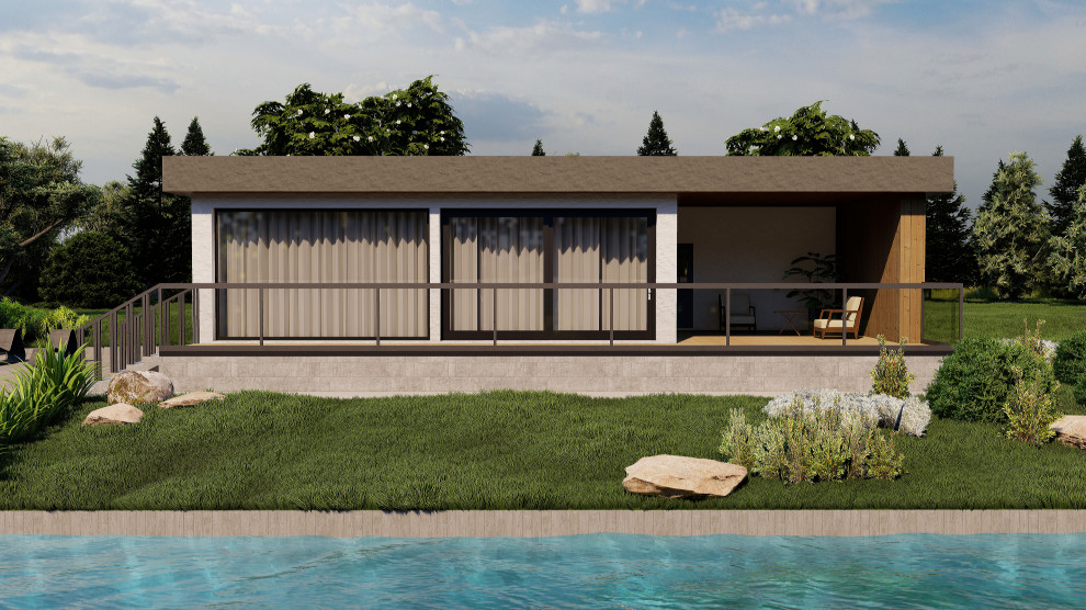 Летний одноэтажный дом