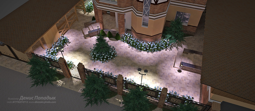 Проект экстерьера в стиле Фахверк