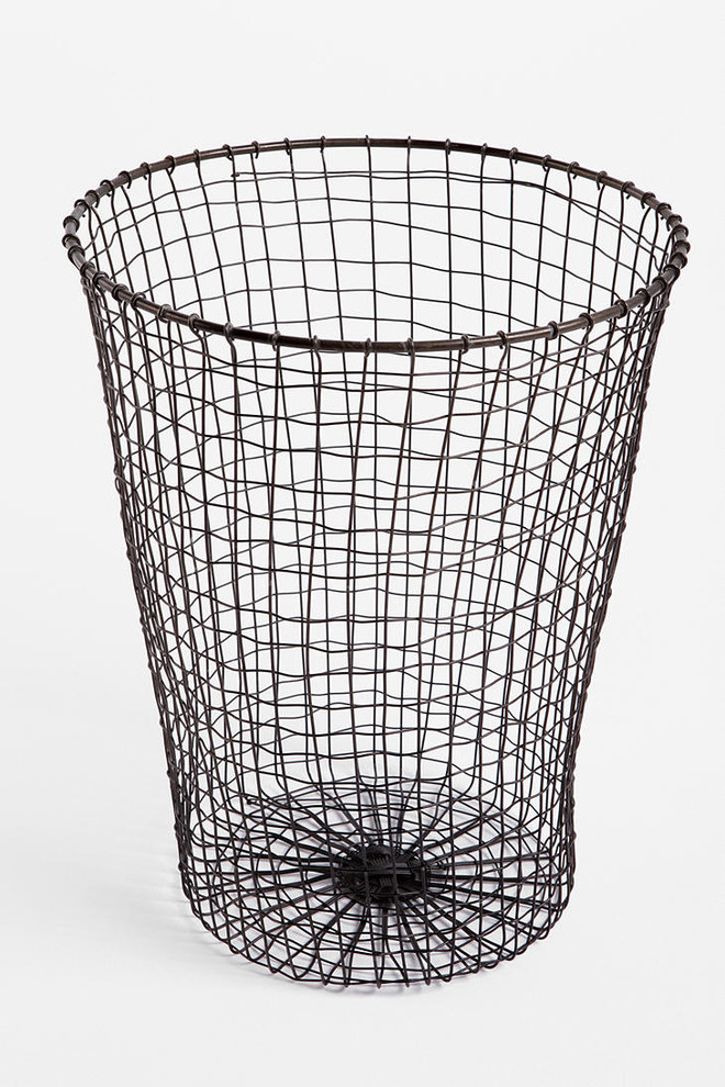 Woven Wire Trash Can