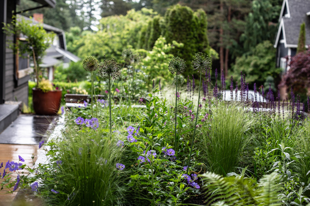 Design ideas for a mid-century modern landscaping in Portland.