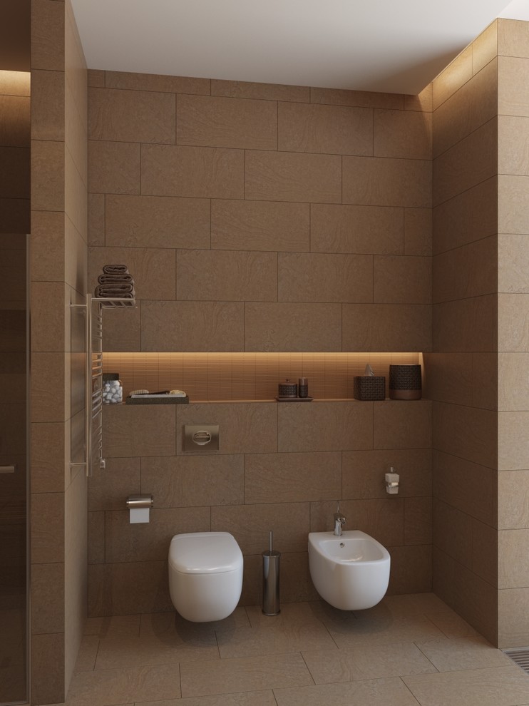 Современный дом в сосновом лесу