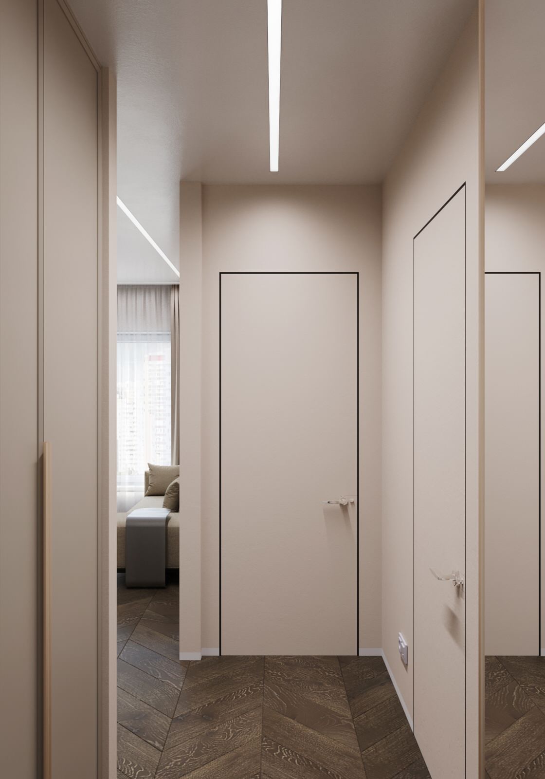 Минимализм в однокомнатной квартире