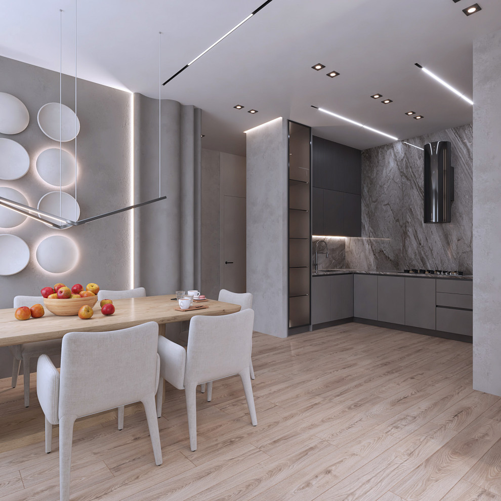 Современная эклектика: 3-комнатная квартира 93 м2