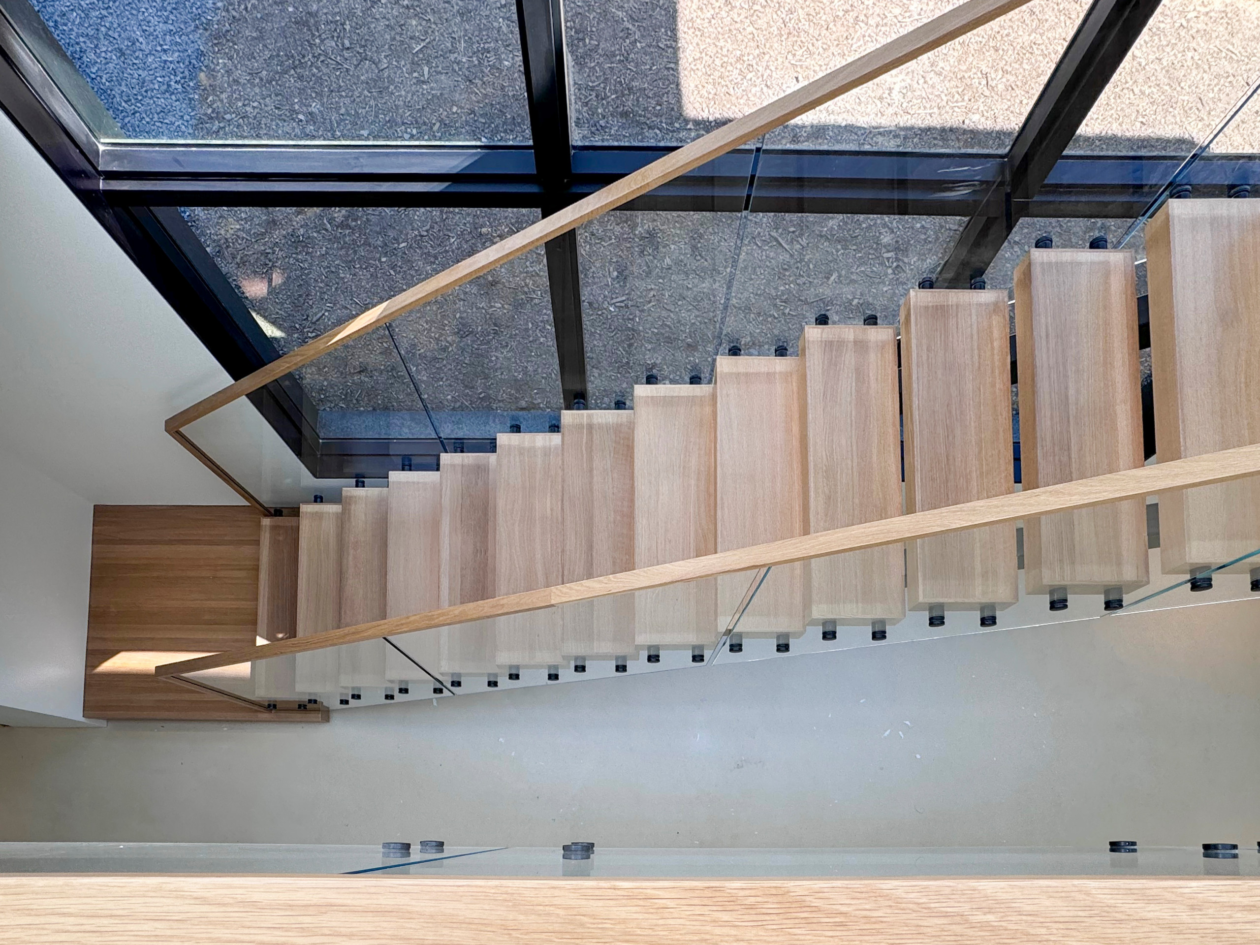 126_Visually Open and Light Contemporary Staircase, Mclean, VA 22102