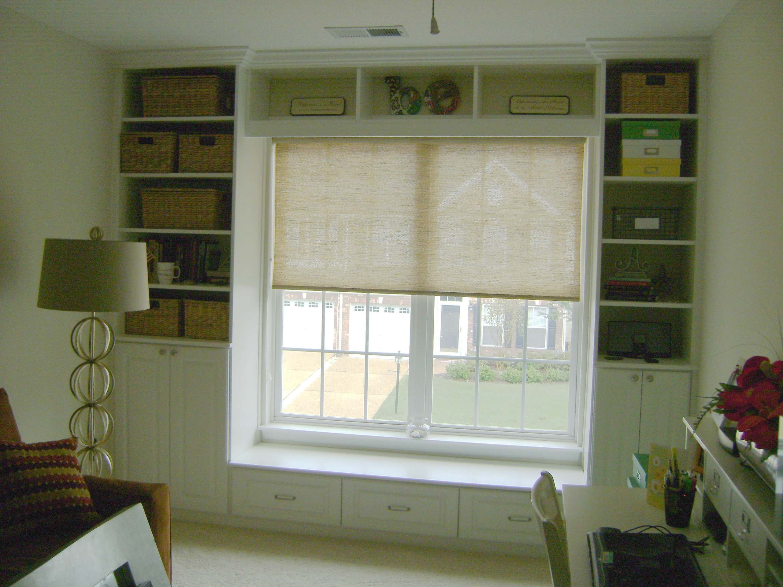 Window Wall Bookcase & Bench Seat