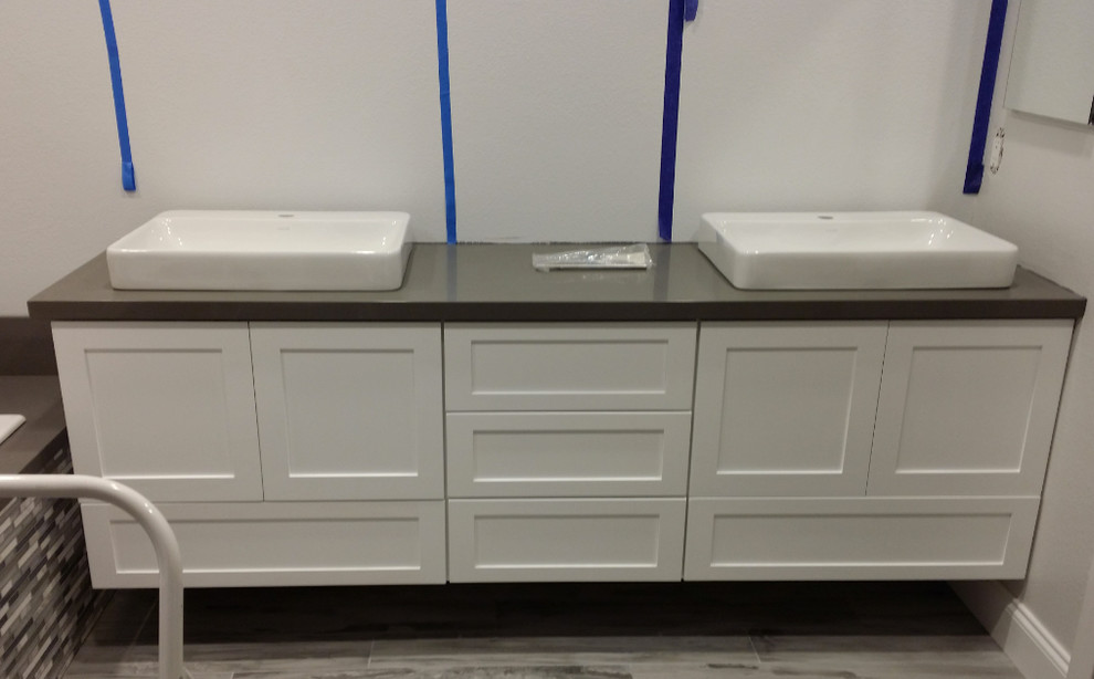 New vanity drawer hits door casing...what would you do?