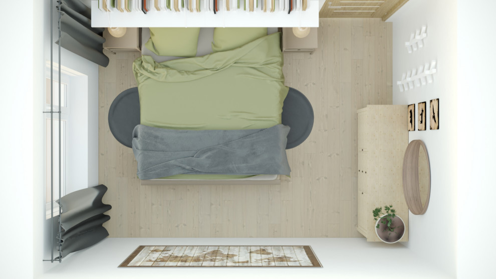 Экоспальня для молодой пары