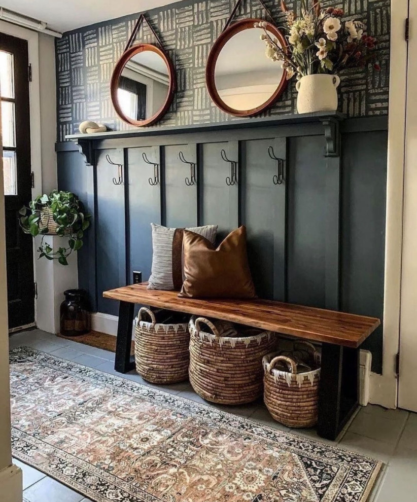 Entryway - transitional entryway idea in Phoenix