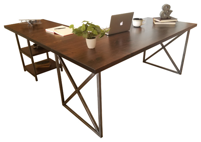 Corner L Shaped Desk Industrial Desks And Hutches By James