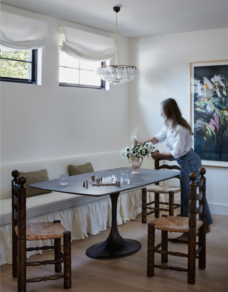 Dining room - transitional dining room idea in Austin