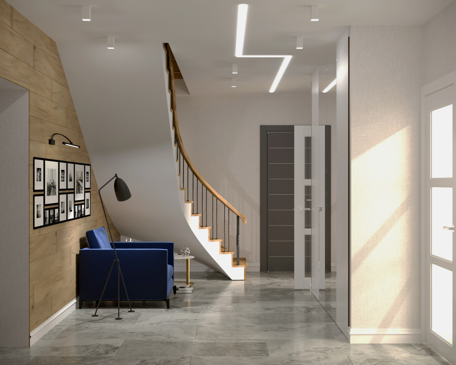 Интерьер жилого домас мансардой,г. Бор