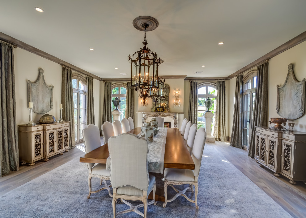 Stylish French Country Home - French Country - Dining Room - New York ...