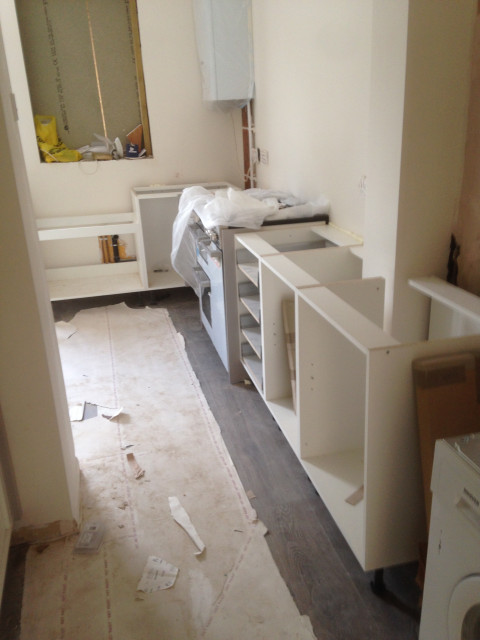 Custom made shaker style kitchen landstil-koekken