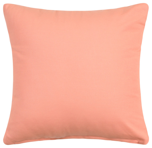 Euro Sham Cover, Solid Apricot, Pale 