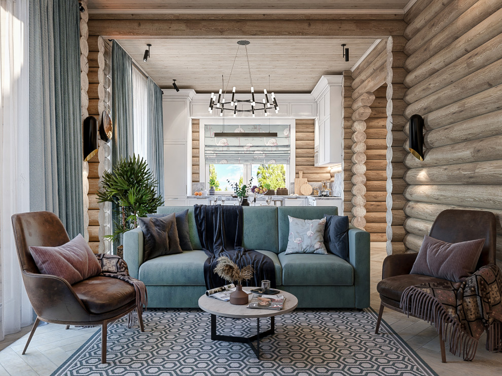 Деревянный дом. Круглый оцилиндрованный брус