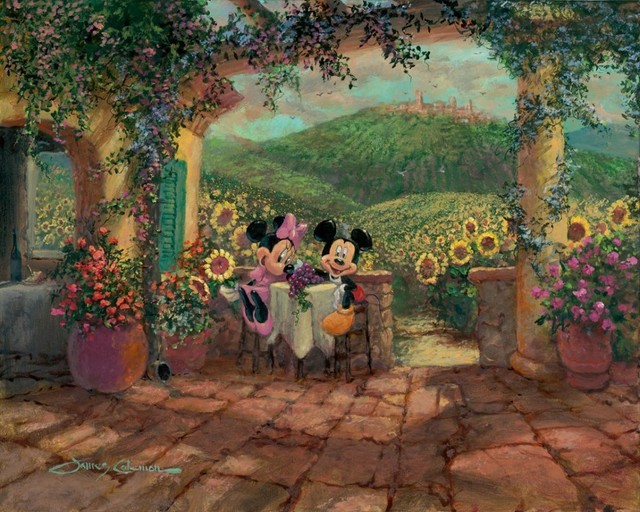 Disney Fine Art Tuscan Love by James Coleman, Gallery Wrapped Giclee