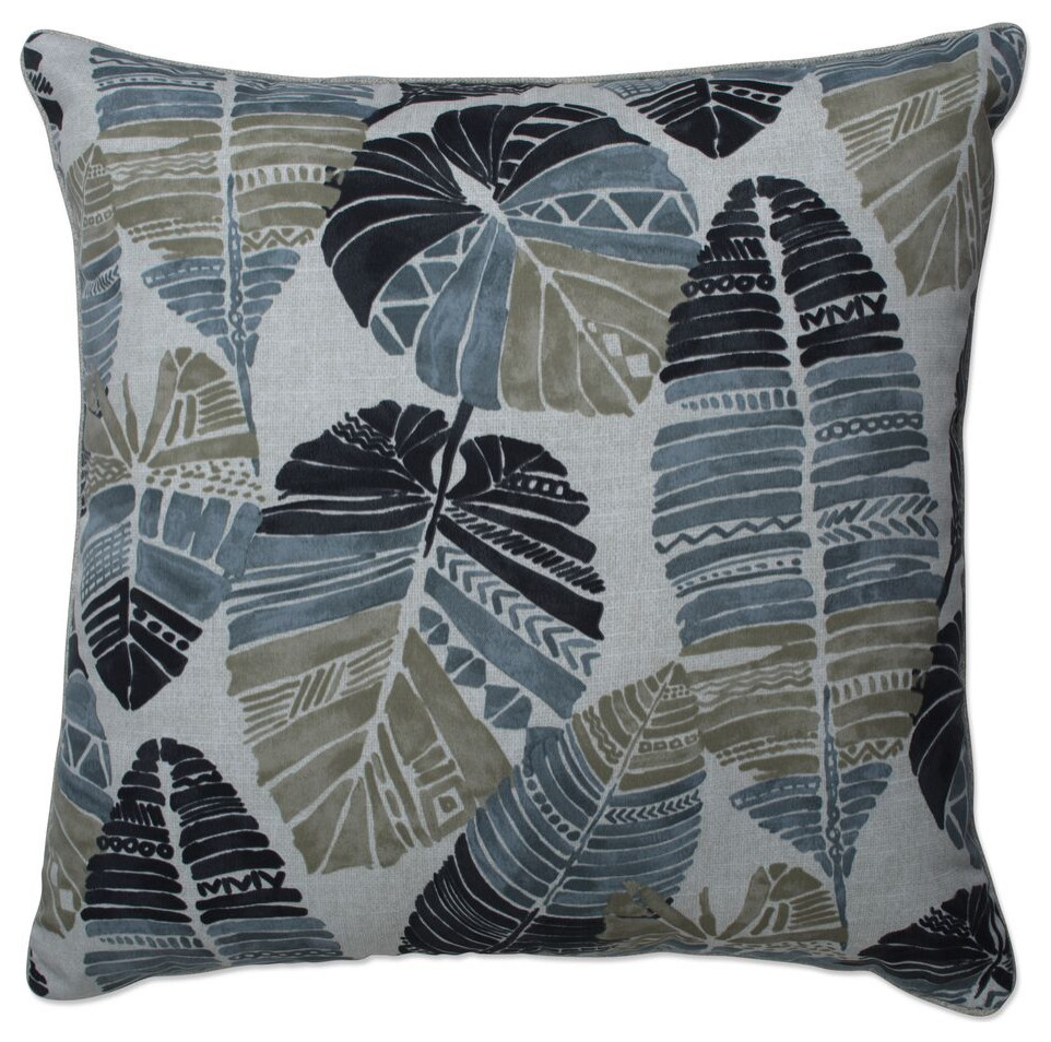 Hixon Stone 25inch Floor Pillow Tropical Outdoor Cushions And