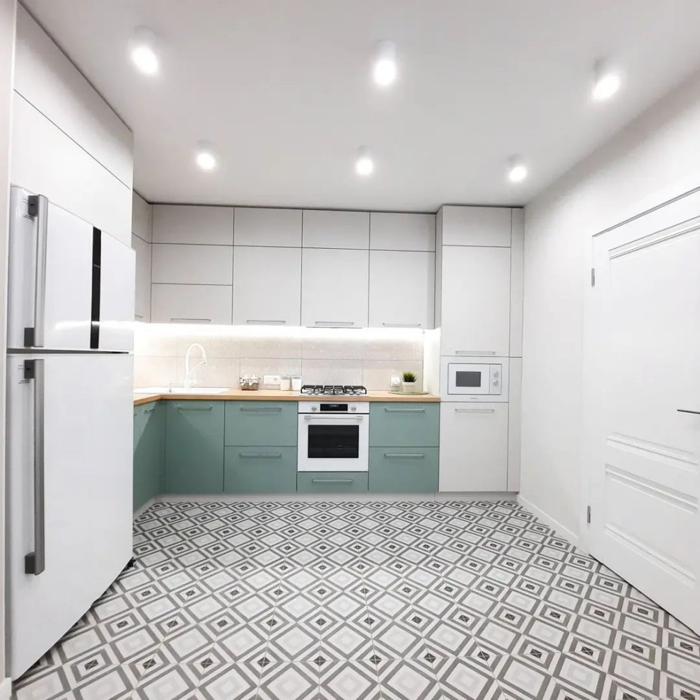 Реализованный дизайн-проект кухни на ул.Земельная