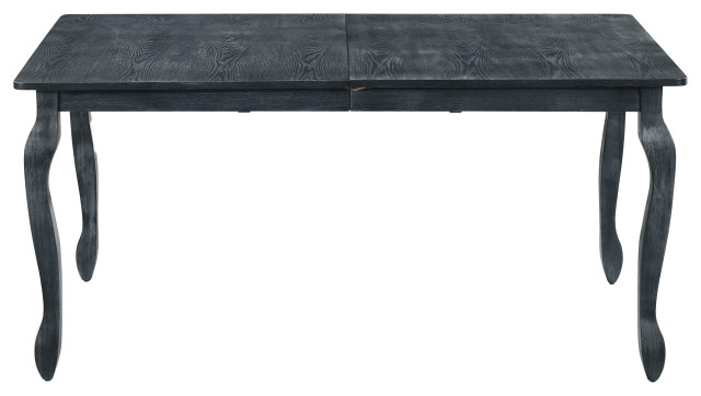 Comisky Fabric Upholstered Wood and Cane Expandable 7-Piece Dining Set ...