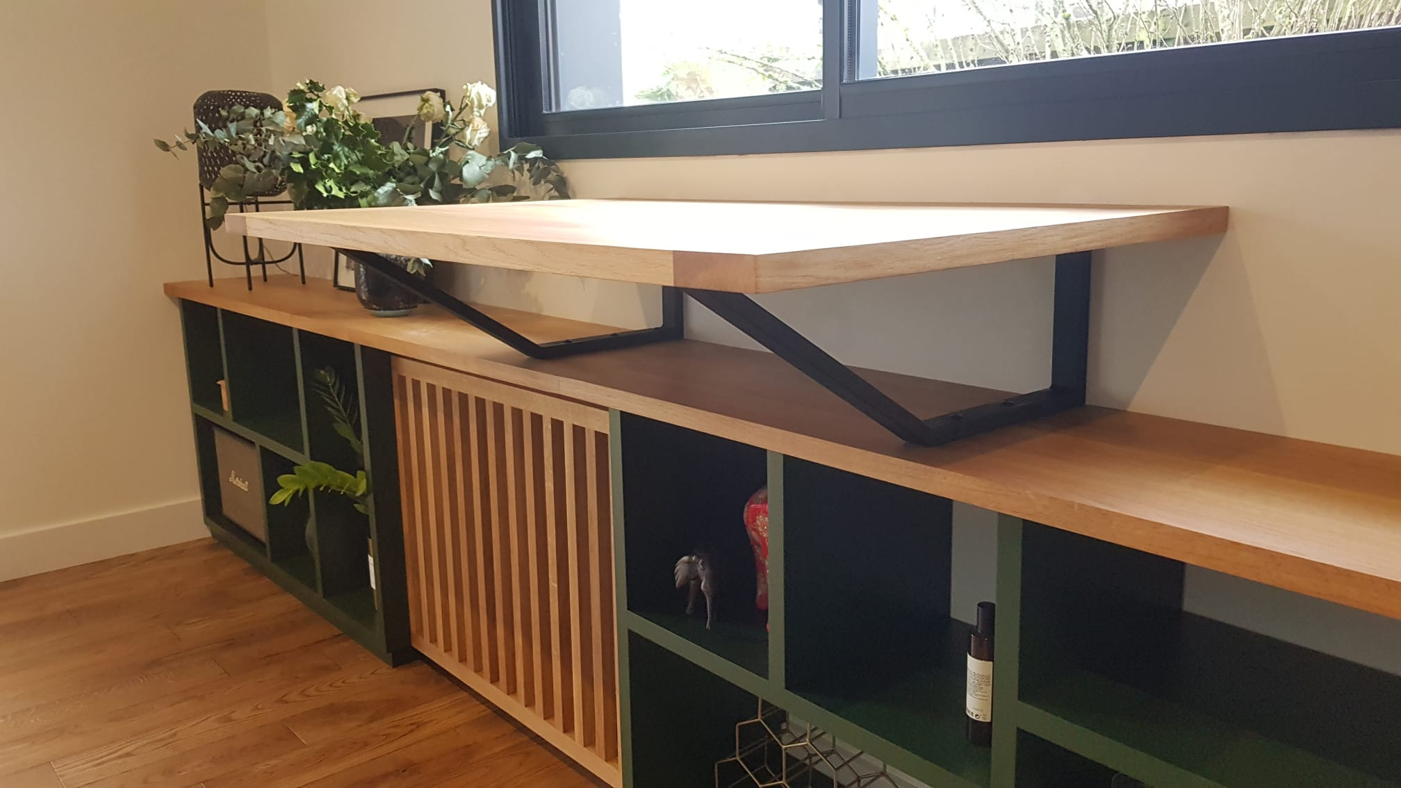 Meuble de rangement sur-mesure et bar